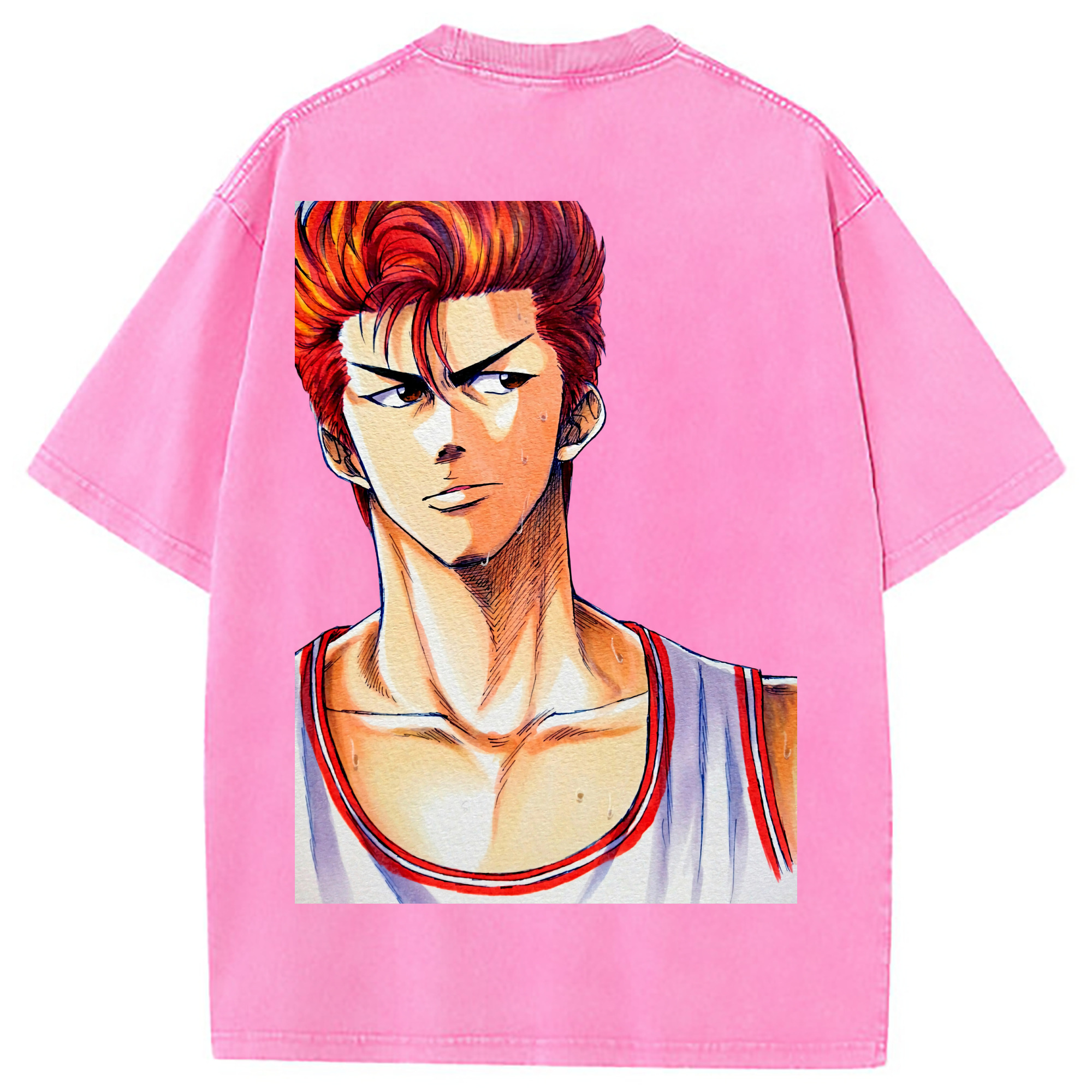 （画像用） SLAM DUNK／スラムダンク 綿100% ヴィンテージ風 半袖Tシャツ（背面プリント）